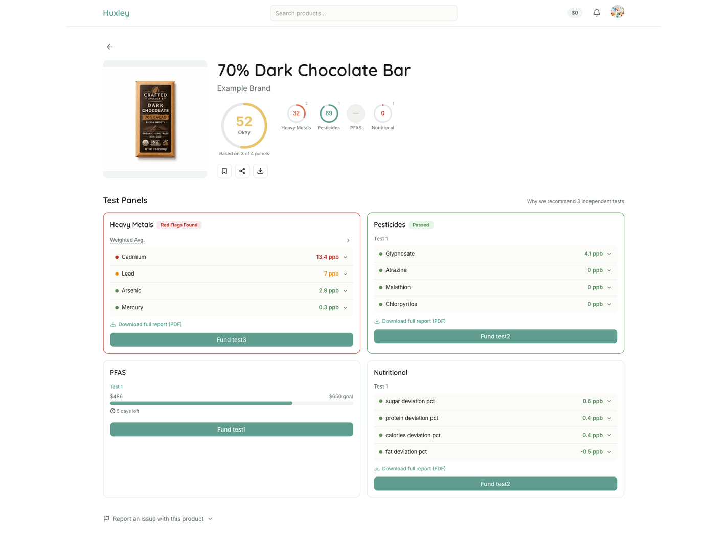 Huxley web app